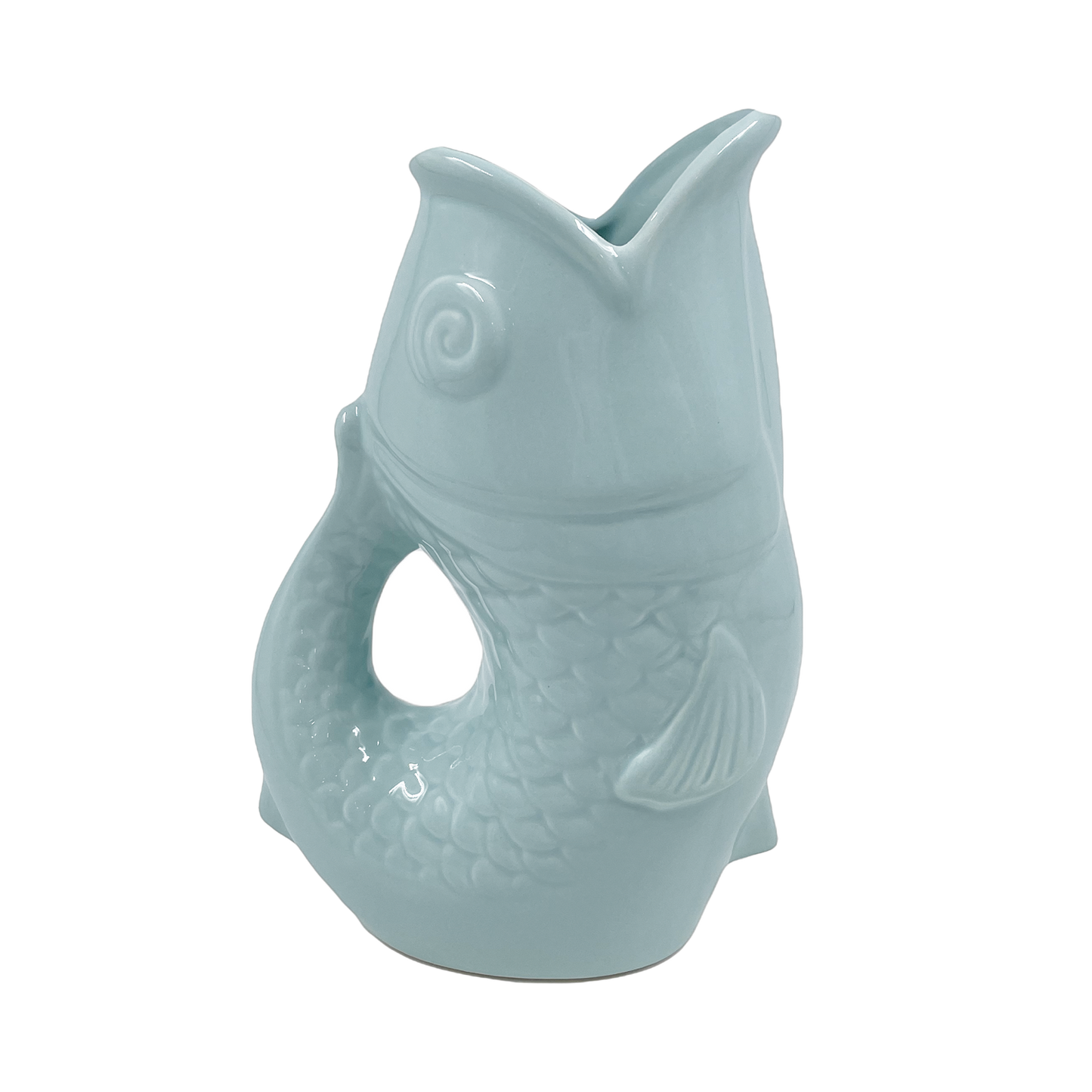 Vase poisson bleu