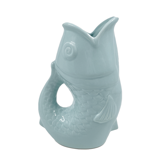 Vase poisson bleu