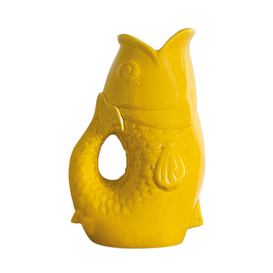 Vase poisson jaune