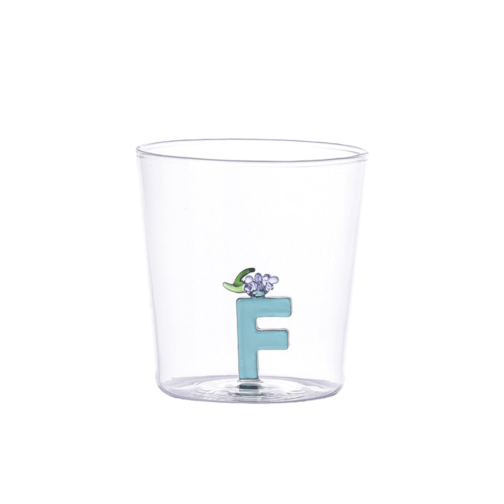 Verre lettre alphabet F