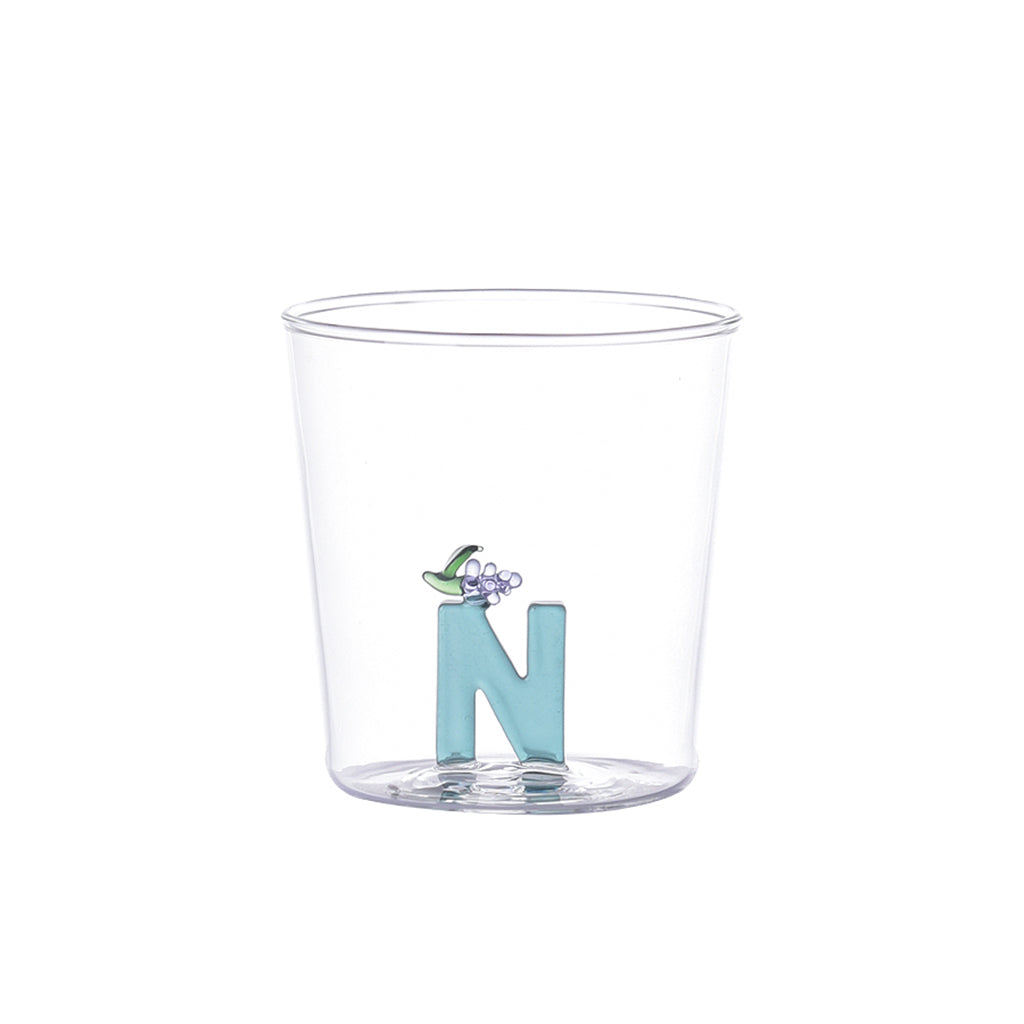 Verre lettre alphabet N