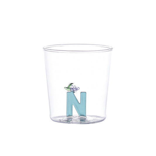 Verre lettre alphabet N