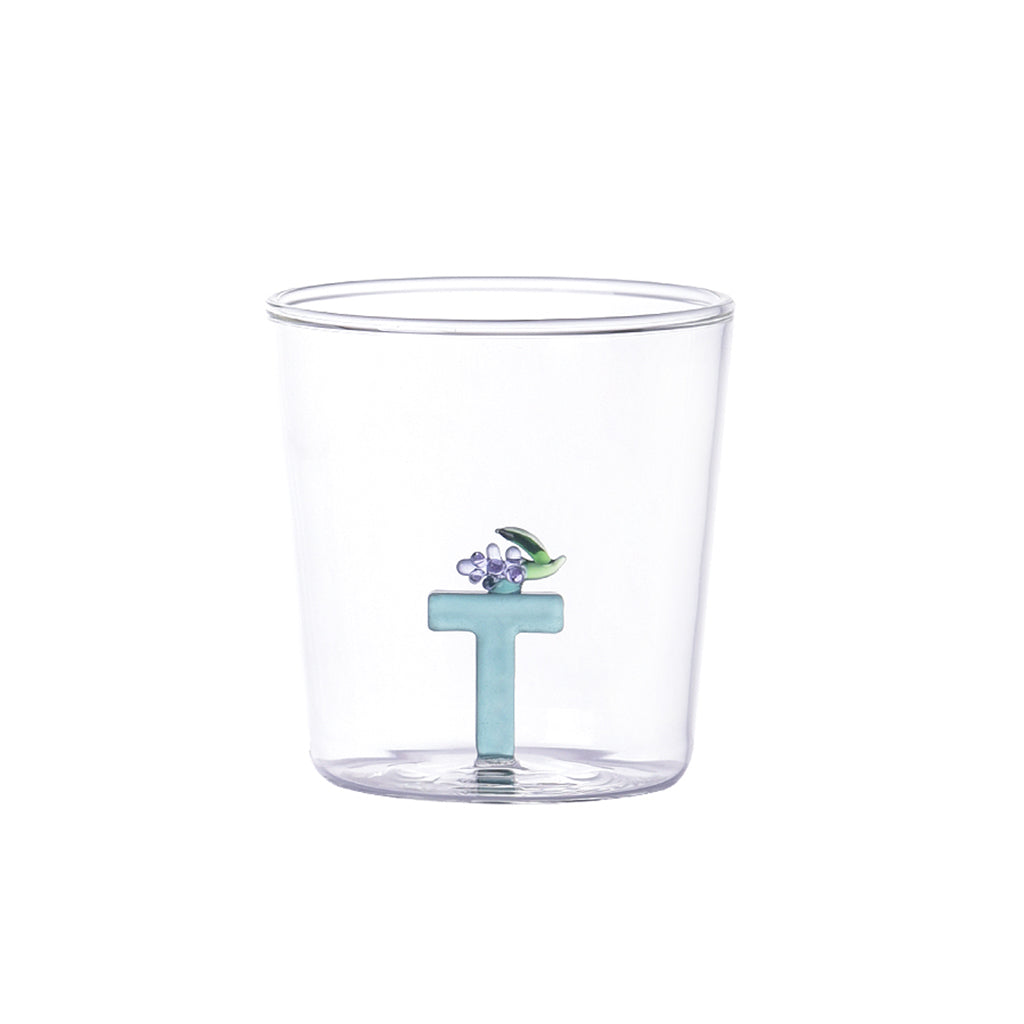 Verre lettre alphabet T