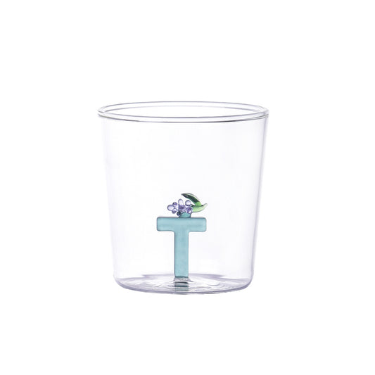 Verre lettre alphabet T