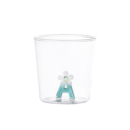 Verre lettre alphabet A
