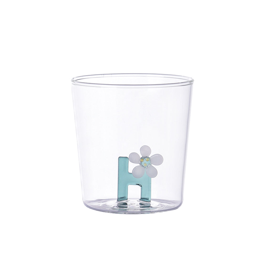 Verre lettre alphabet H