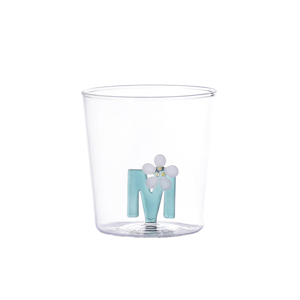 Verre lettre alphabet M
