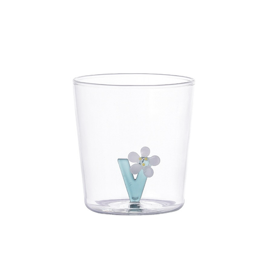 Verre lettre alphabet V