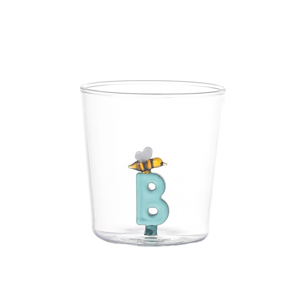 Verre lettre alphabet B