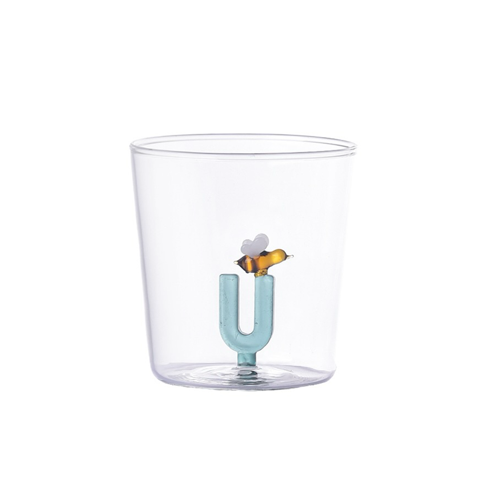 Verre lettre alphabet U