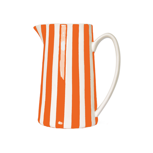 Pichet à rayures orange