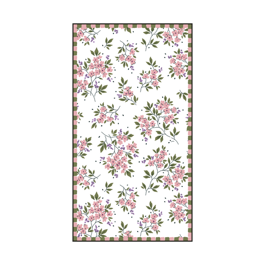 Serviettes en papier motif fleurs