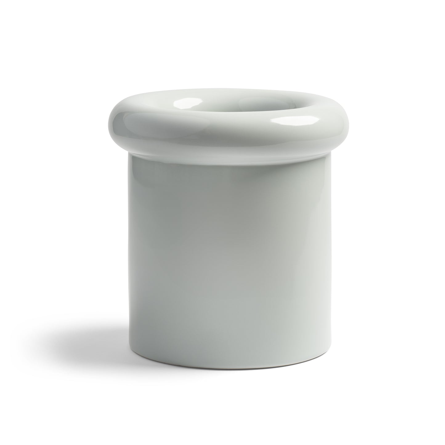 Vase cylindrique céramique gris
